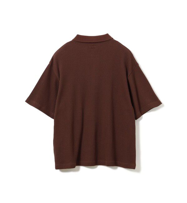 BEAMS「ショート リブ ポロシャツ【ワイドショートフィット】」|ポロシャツ|