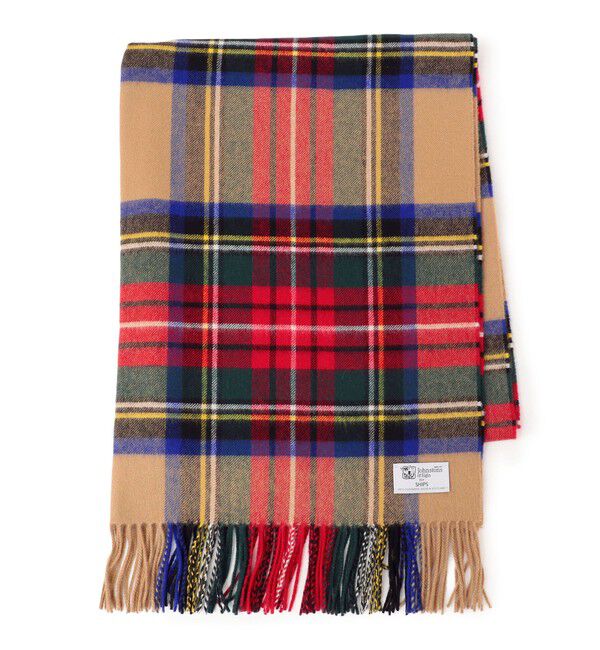 SHIPS for women「【SHIPS別注】JOHNSTONS:カシミヤチェックストール」|ストール|