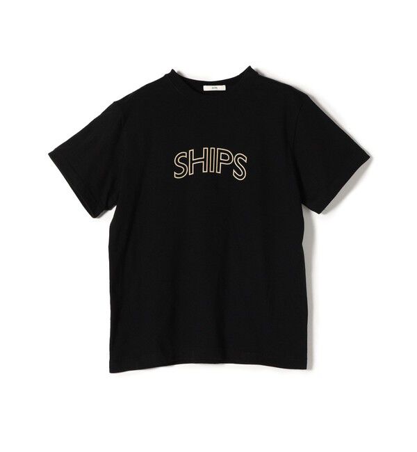 SHIPS for women「《一部追加予約》【WEB限定】 SHIPS ラウンド プリント ロゴ TEE」|Tシャツ・カットソー|