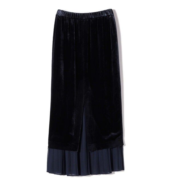 SHIPS for women「プリーツ コンビ クラッシュ スカート ◇」|スカート|