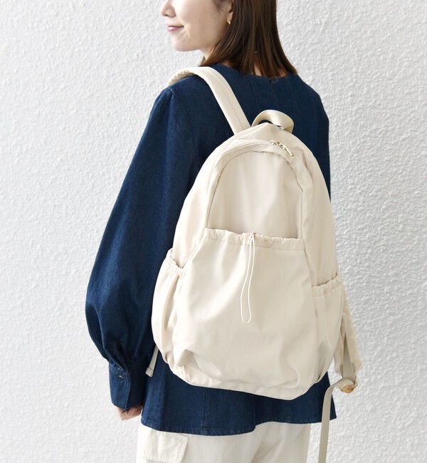 SHIPS any「SHIPS any: A4 ギャザー ドロスト ポケット バックパック」|リュック|