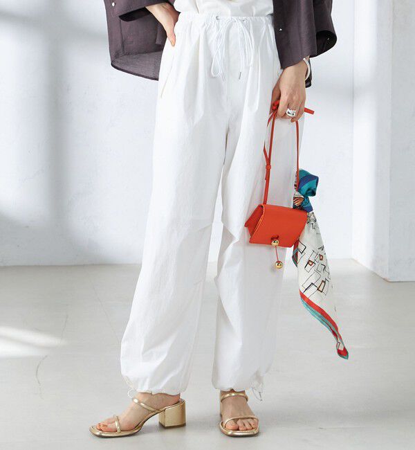 SHIPS for women「〈手洗い可能〉裾ドロスト ナイロン カーゴ パンツ ◇」|その他|