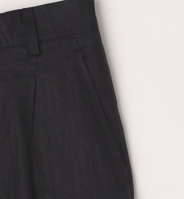 quaranciel「quaranciel:〈洗濯機可能〉ヘンプ ワイド タック パンツ」|スラックス|