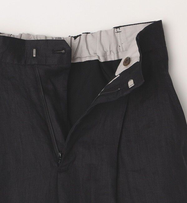quaranciel「quaranciel:〈洗濯機可能〉ヘンプ ワイド タック パンツ」|スラックス|