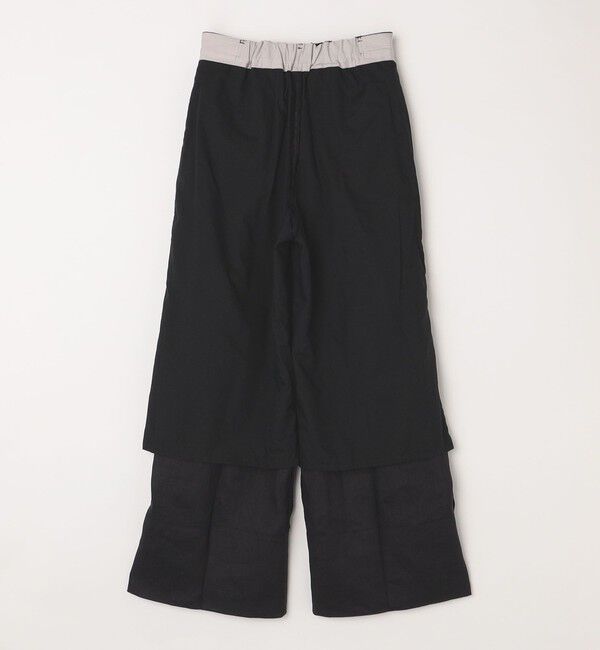 quaranciel「quaranciel:〈洗濯機可能〉ヘンプ ワイド タック パンツ」|スラックス|