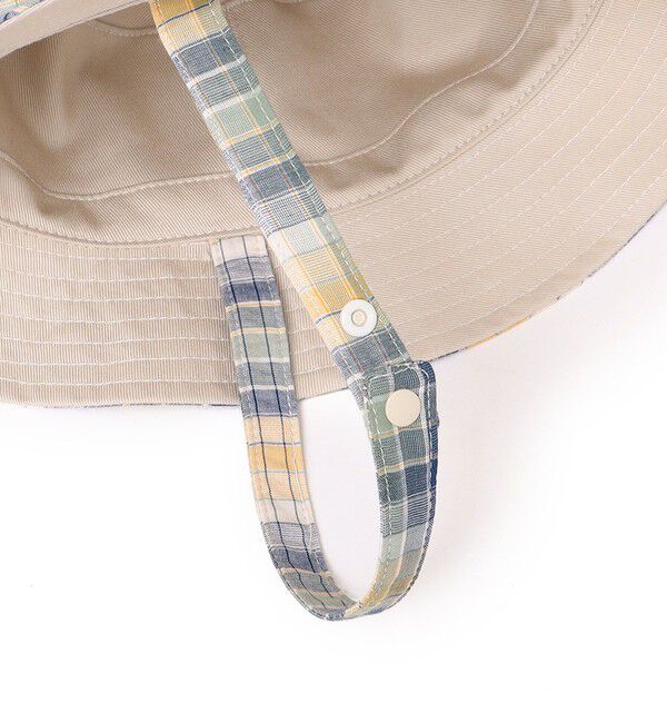 SHIPS KIDS「SHIPS KIDS:チェック リバーシブル バケット ハット」|ハット|