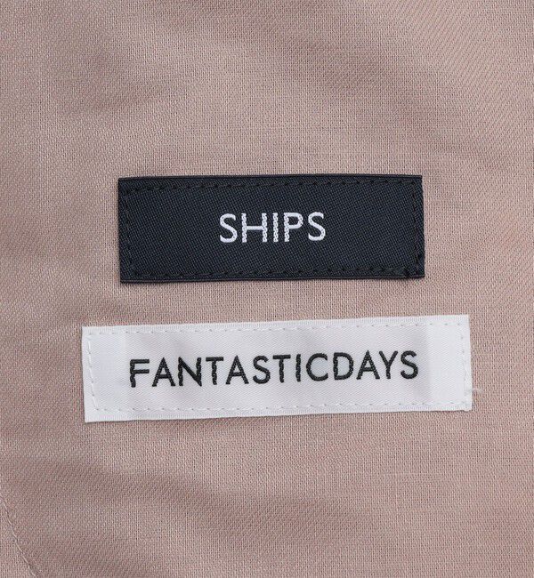 SHIPS「【SHIPS別注】FANTASTICDAYS: 2プリーツ コットン テーパードパンツ」|スラックス|