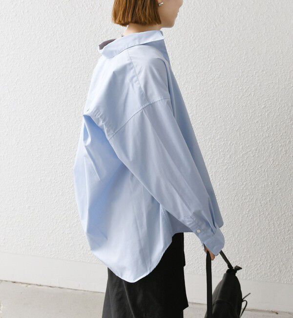 SHIPS any「SHIPS any:〈洗濯機可能〉REPREVE レギュラーカラー ルーズ ポケット シャツ」|シャツ・ブラウス|