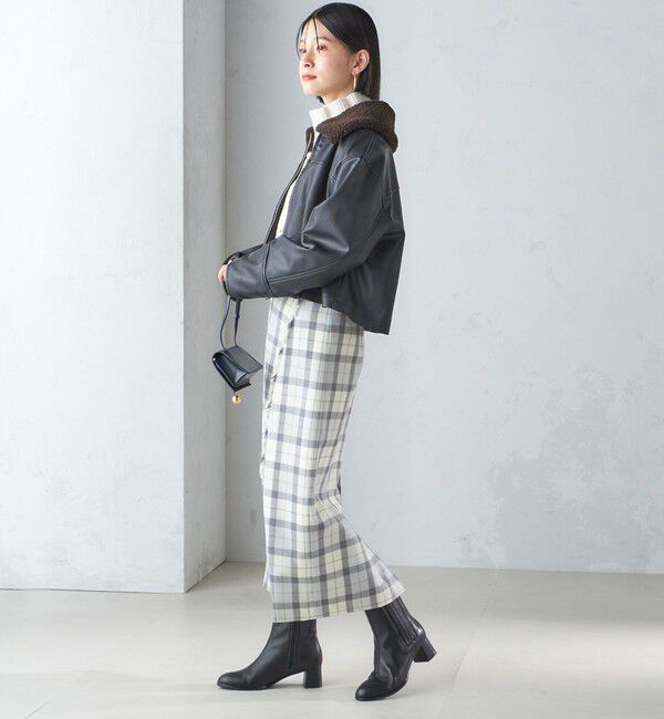SHIPS for women「チェック フリンジ スカート」|スカート|