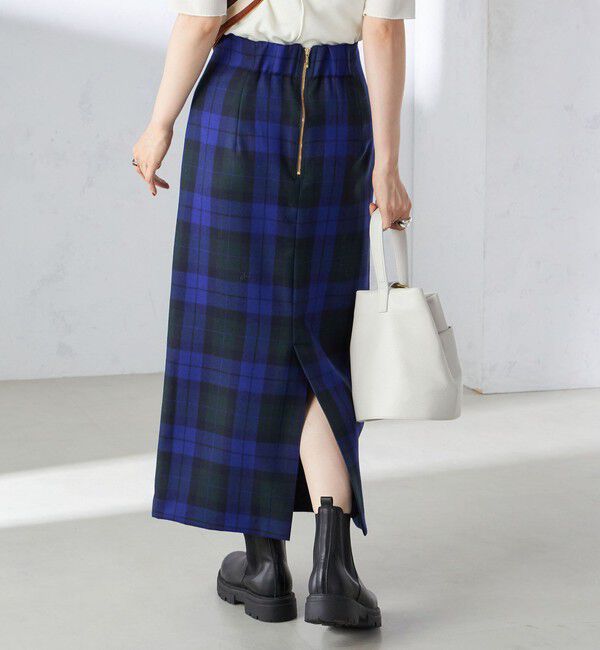 SHIPS for women「チェック フリンジ スカート」|スカート|