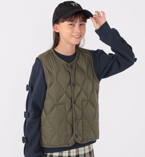 SHIPS KIDS「SHIPS KIDS:リボン モチーフ キャップ」|キャップ・キャスケット|