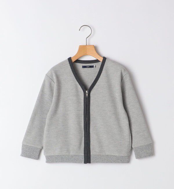 SHIPS KIDS「SHIPS KIDS:100～130cm / ワッフル カーディガン」|カーディガン|