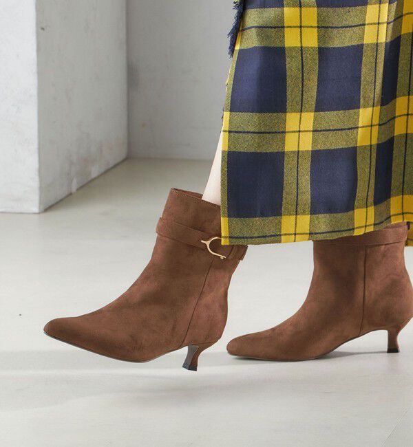 SHIPS for women「【WEB限定】ワイド シャフト ブーツ」|ショートブーツ|ブラウン