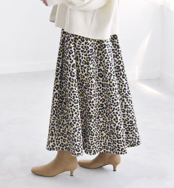 quaranciel「quaranciel:〈手洗い可能〉アニマル タック ロング スカート」|スカート|