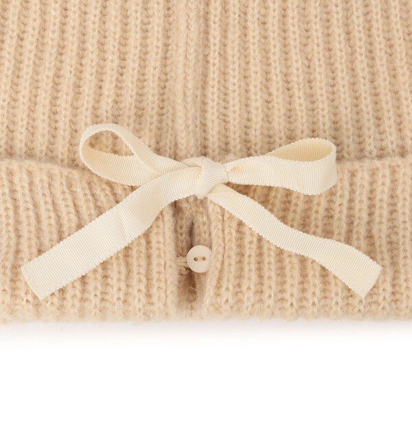 SHIPS for women「2WAY リボン ニット キャップ」|ニット帽|