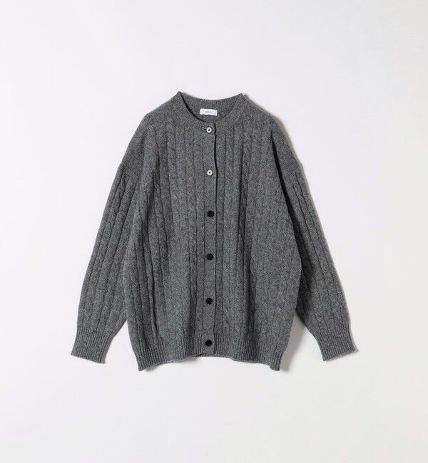 SHIPS any「【WEB限定】SHIPS any:〈手洗い可能〉ヤク ケーブル クルーネック ニット カーディガン 2」|カーディガン|