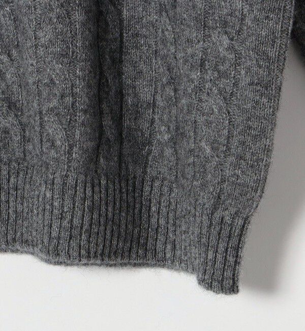 SHIPS any「【WEB限定】SHIPS any:〈手洗い可能〉ヤク ケーブル クルーネック ニット カーディガン 2」|カーディガン|