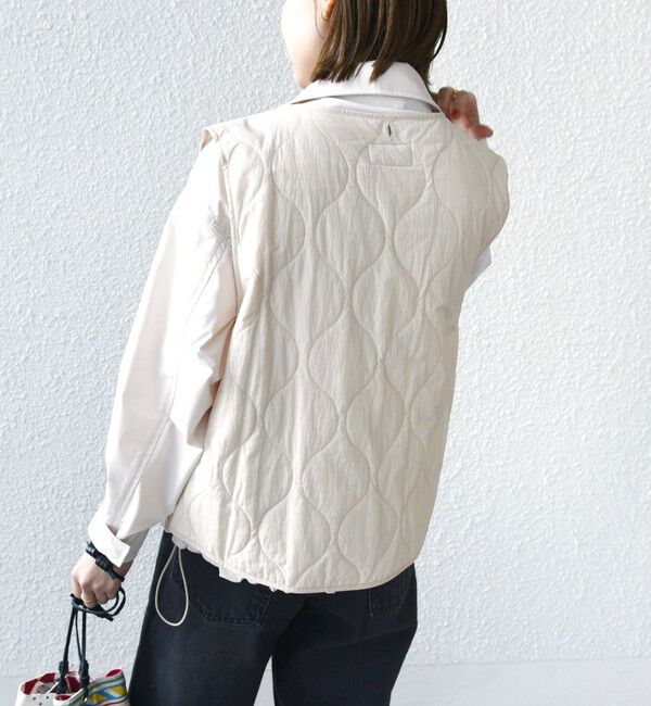 SHIPS for women「〈洗濯機可能〉LIMONTA EAST 中綿 ベスト付き ナイロン ブルゾン」|ブルゾン・スタジャン|