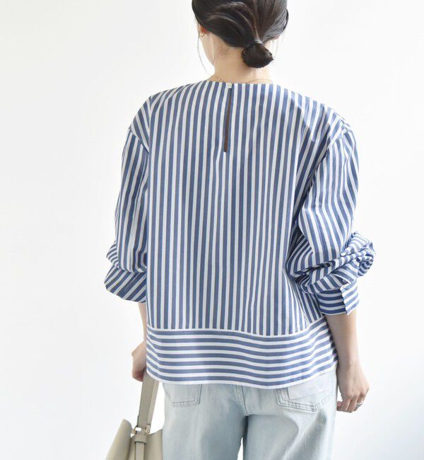 quaranciel「quaranciel:〈洗濯機可能〉REPREVE タック フレア シャツ ブラウス」|シャツ・ブラウス|