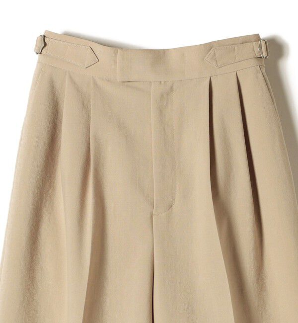 SHIPS for women「〈手洗い可能〉Asami 麻調合繊 2タック ワイドパンツ」|その他|