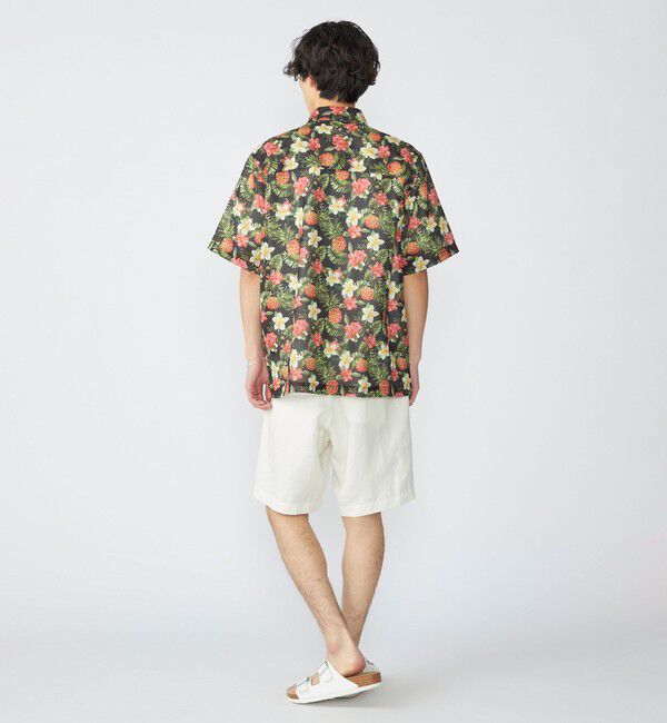 SHIPS「SHIPS: メッシュ プリント レギュラーカラー ショートスリーブ シャツ」|シャツ・ブラウス|