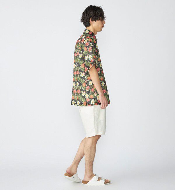 SHIPS「SHIPS: メッシュ プリント レギュラーカラー ショートスリーブ シャツ」|シャツ・ブラウス|