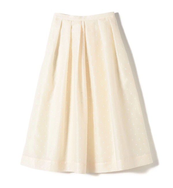SHIPS for women「〈手洗い可能〉オーガンジー ドット 刺繍 フレア スカート」|スカート|