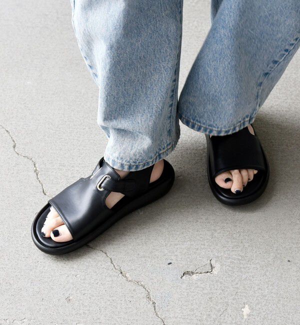 SHIPS any「【SHIPS any別注】eblouna: ベルクロ アッパー カバー サンダル」|サンダル|