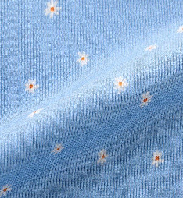 SHIPS KIDS「SHIPS KIDS:80～90cm / フラワー テキスタイル 半袖 TEE」|Tシャツ・カットソー|