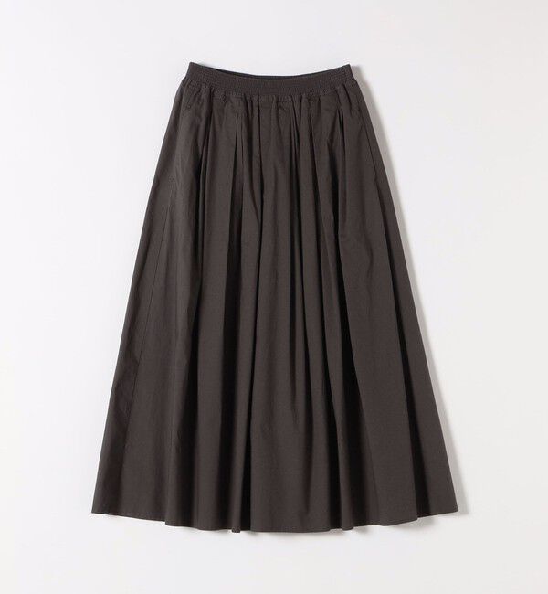 SHIPS any「SHIPS any:〈洗濯機可能〉ポプリン タック フレア ギャザー スカート」|フレア|