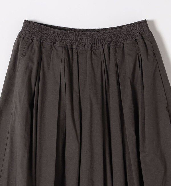 SHIPS any「SHIPS any:〈洗濯機可能〉ポプリン タック フレア ギャザー スカート」|フレア|