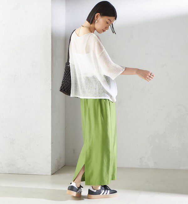 SHIPS for women「〈手洗い可能〉イタリアン シアー リネン プルオーバー」|ニット・セーター|