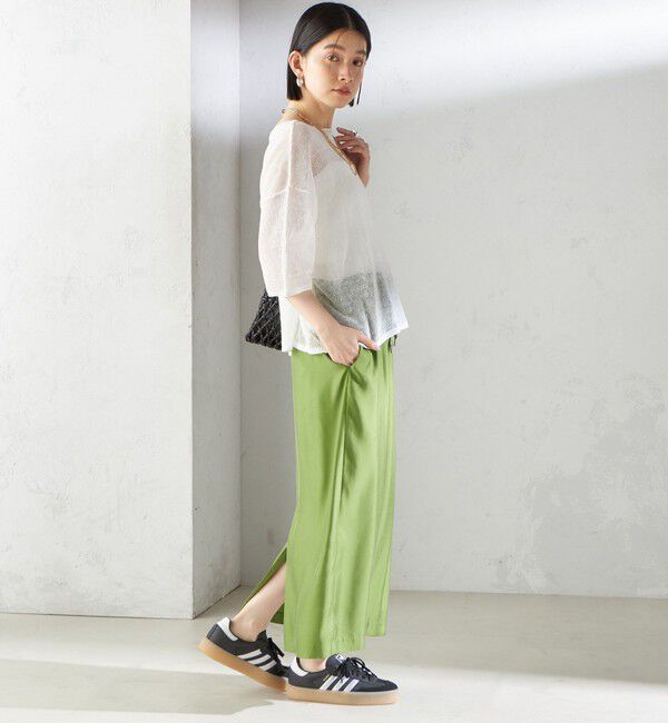 SHIPS for women「〈手洗い可能〉イタリアン シアー リネン プルオーバー」|ニット・セーター|