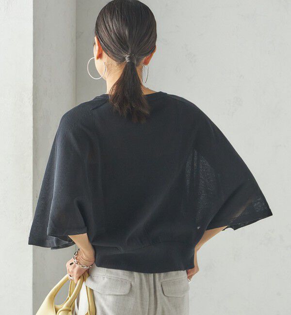 SHIPS for women「〈手洗い可能〉ホール ガーメント ケープ デザイン カーディガン」|カーディガン|