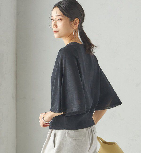 SHIPS for women「〈手洗い可能〉ホール ガーメント ケープ デザイン カーディガン」|カーディガン|