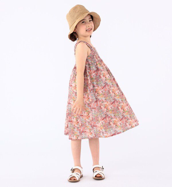 SHIPS KIDS「SHIPS KIDS:100～130cm / リバティ ノースリーブ ワンピース」|ワンピース|