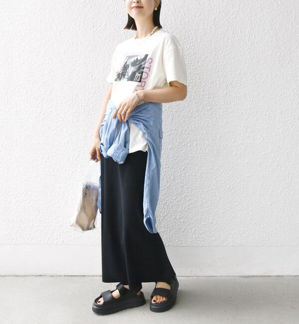 SHIPS for women「【WEB限定】フォト 刺繍 TEE」|Tシャツ・カットソー|