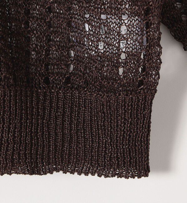 SHIPS any「SHIPS any:〈手洗い可能〉ギマ ワイド Vネック シアー カーディガン」|カーディガン|