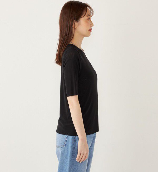 SHIPS Colors 「SHIPS Colors:〈手洗い可能〉チュール ショートスリーブ トップス」|Tシャツ・カットソー|