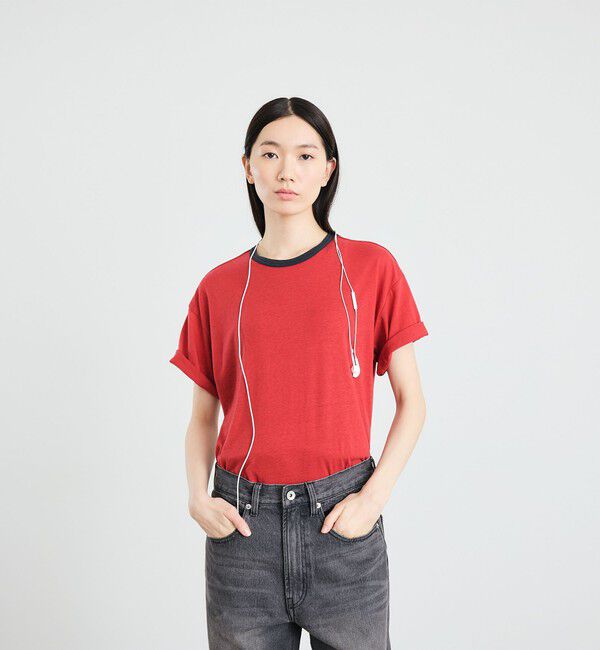 SHIPS「City Ambient Products: T/C/R コンパクト リンガー Tシャツ」|Tシャツ・カットソー|