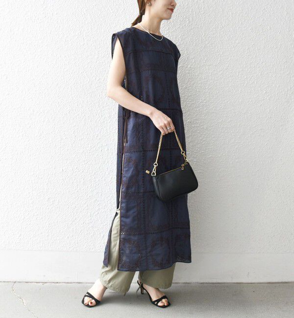 SHIPS any「SHIPS any:〈手洗い可能〉エンブロイダリー レース シアー ワンピース」|ワンピース|