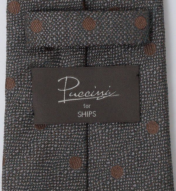 SHIPS「Puccini: シルク ウール メランジ ドット ネクタイ」|ネクタイ・蝶ネクタイ|