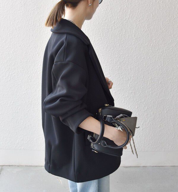 SHIPS any「SHIPS any:〈洗濯機可能〉ダンボール コクーン テーラード ミディ コート」|チェスターコート|