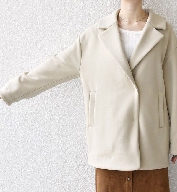 SHIPS any「SHIPS any:〈洗濯機可能〉ダンボール コクーン テーラード ミディ コート」|チェスターコート|