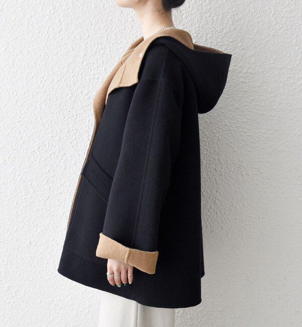 SHIPS any「SHIPS any: リバー フーデッド Aライン ミドル コート」|その他|