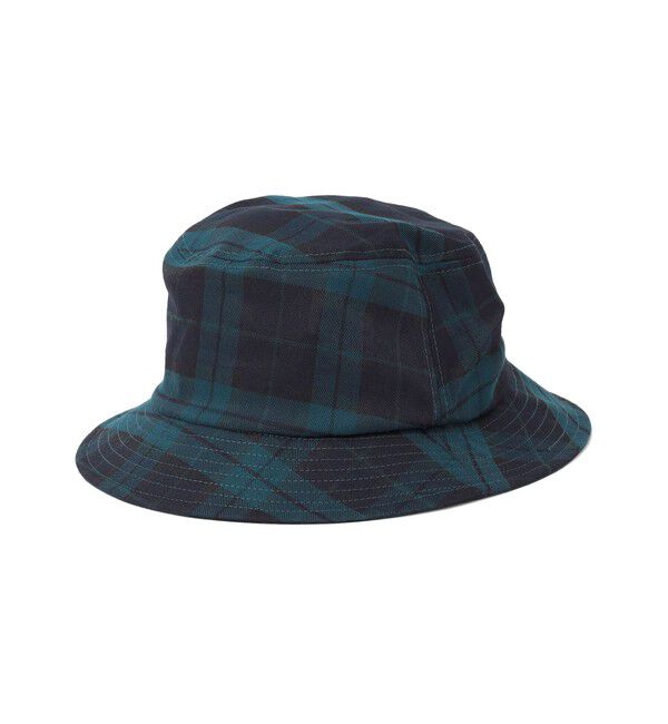 SHIPS any「SHIPS any:〈消臭/抗菌〉チェック ハット」|ハット|グリーン