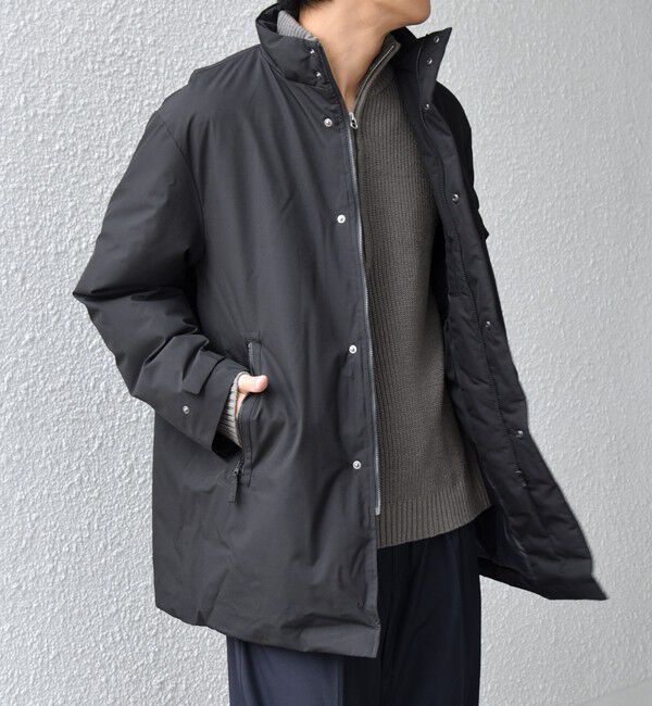 SHIPS any「【WEB限定】SHIPS any:〈撥水/防風等〉多機能 スタンドカラー ダウン ミドル コート 25AW◇」|ダウン|