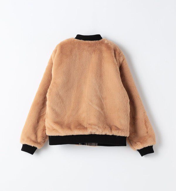 SHIPS Colors 「SHIPS Colors:90～140cm / ボア ボマー ジャケット チェック◇」|ブルゾン・スタジャン|