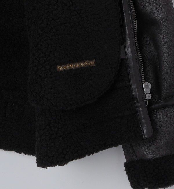 SHIPS「BENCH MARKING SHIRTS: フェイク ムートン B3 ブルゾン」|その他|