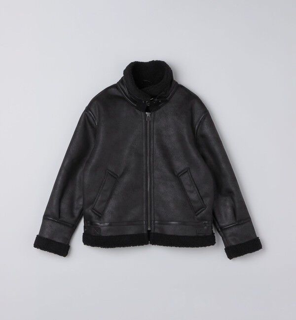 SHIPS「BENCH MARKING SHIRTS: フェイク ムートン B3 ブルゾン」|その他|